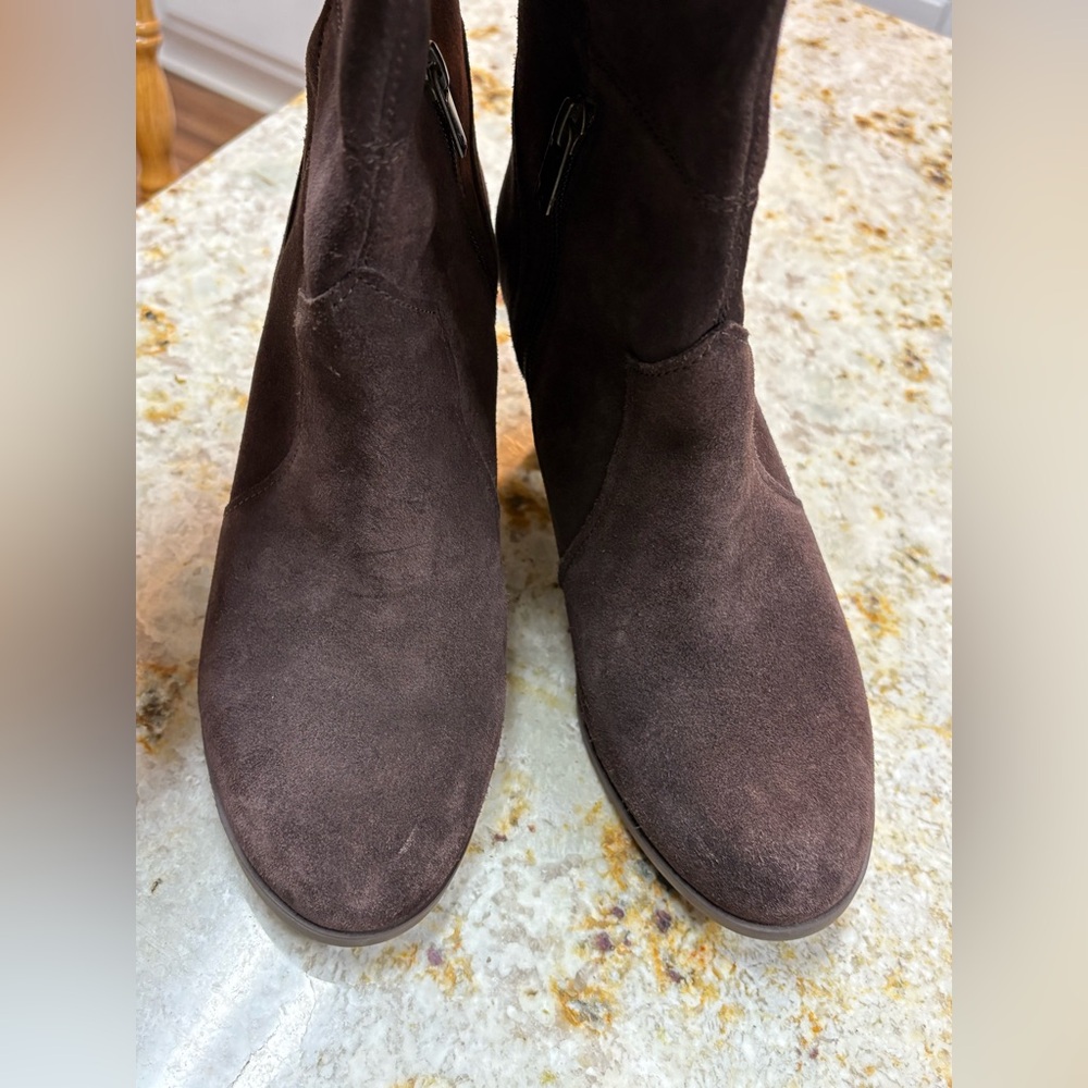 Koolaburra by UGG Sharlin Tall Heeled Boots Dark Brown Suede Women’s 8 Chic - Picture 7 of 8